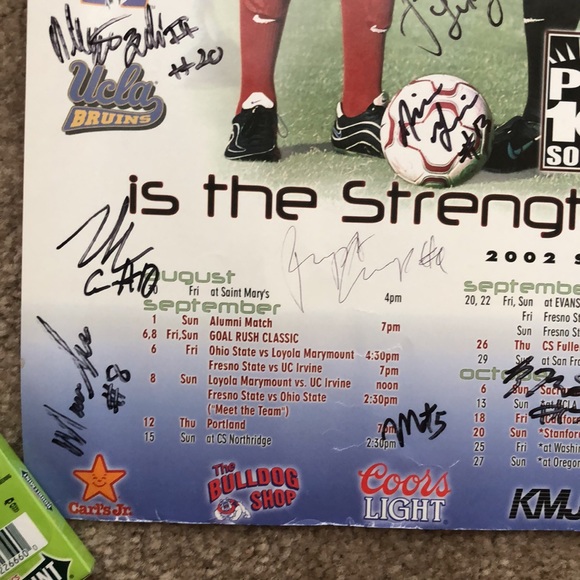2002 FRESNO STATE MENS SOCCER SIGNED TEAM POSTER - Picture 8 of 11
